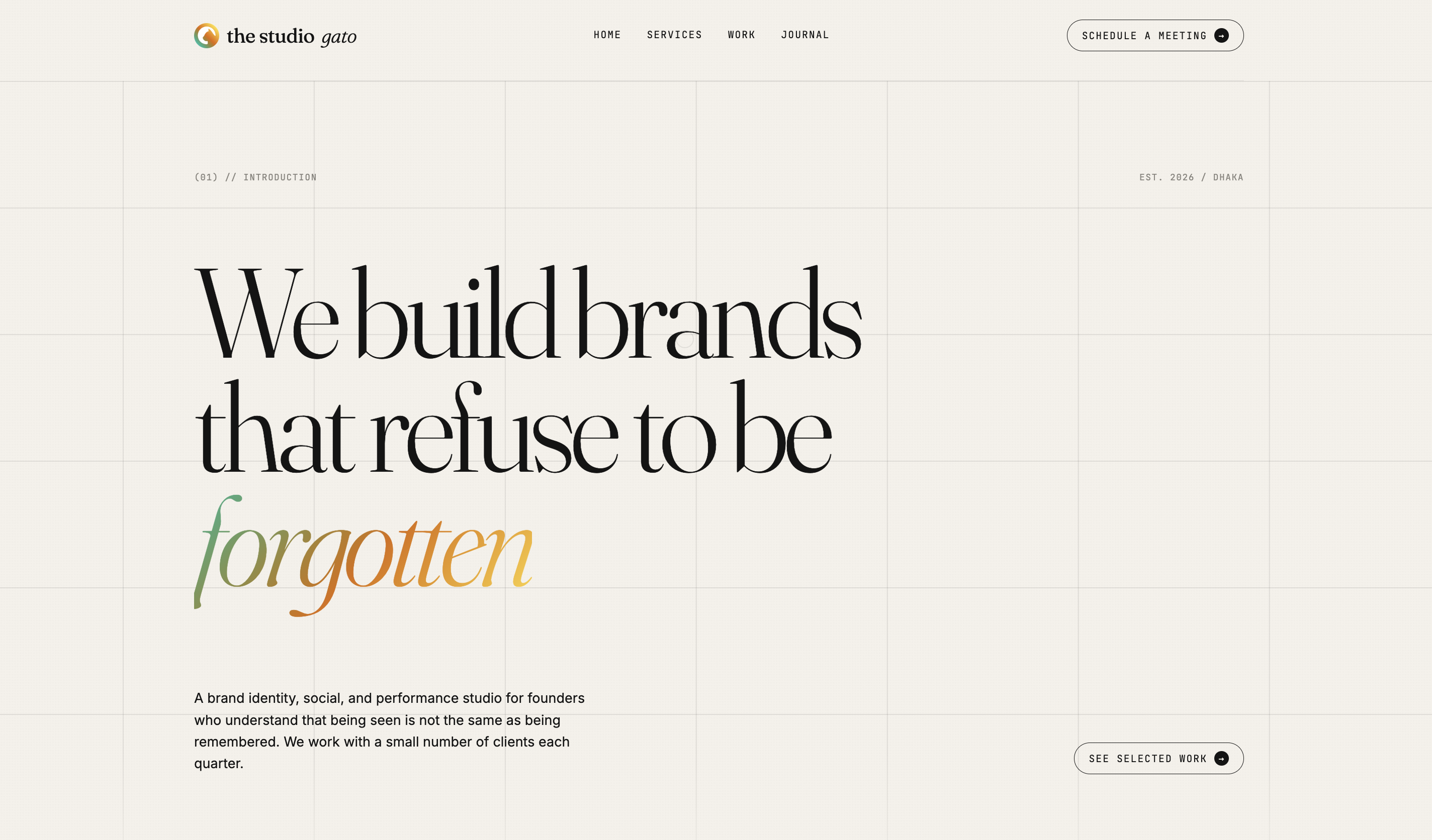 Studio Gato homepage